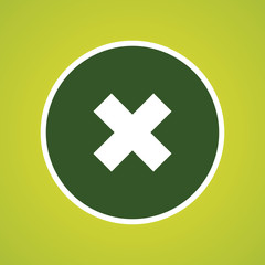 Obraz premium Close Or Delete Icon