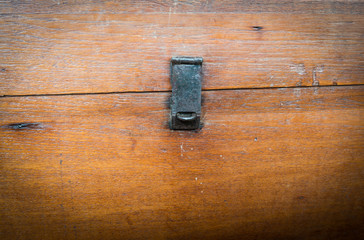 The old wooden chest locker