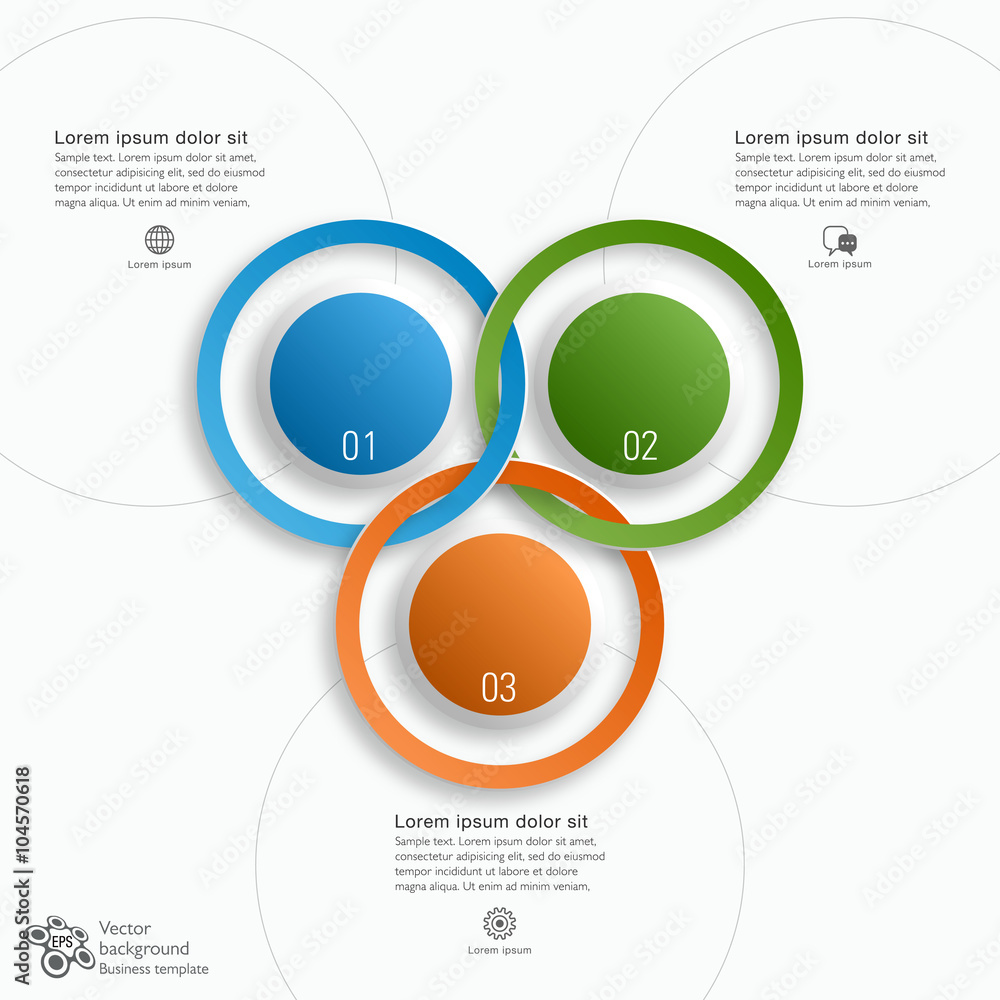 Canvas Prints business flow chart #vector graphic