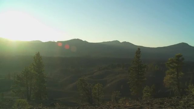 Morning at the Mt. Lassen Volcanic Wilderness in Shasta County California.