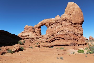 Fototapeta na wymiar the amazing Turret Arch at arches national park utah USA