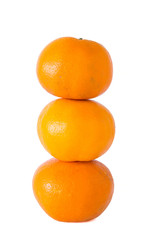 Citrus fruits, put three balls stacked.