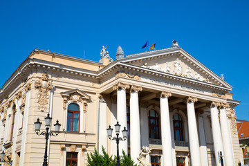 Fototapeta na wymiar The national Theater in Oradea.