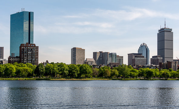Boston/ Cambridge skyline as seem from Charles River