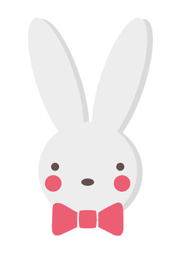 Bunny Hasenkopf freigestellt Vektor