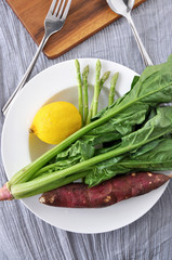 Fresh Ingredients on Dish