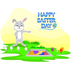 Happy Easter holiday celebration background