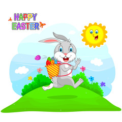 Happy Easter holiday celebration background