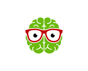 Brain Geek Logo Design Template