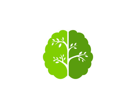 Brain Tree Logo Design Template