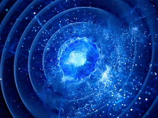 Photo sur Plexiglas Vague abstraite L& 39 onde gravitationnelle éclate dans le pulsar