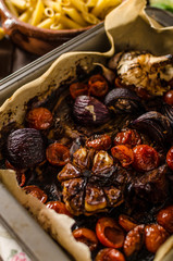 Vegetarian baked vegetables