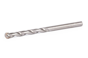 masonry drill bit for concrete isolated on white blacbground