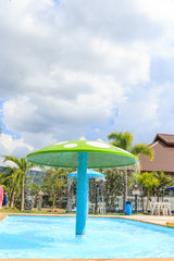 Decorate water park for children playing