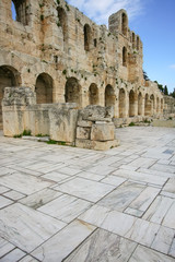 Square and Odeon of Herodes Atticus in Athens