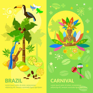 Brazil banners Brazilian Carnival Brazilian culture