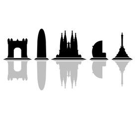 Fototapeta premium barcelona skyline
