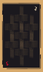 Tarot cards - back design, Grid
