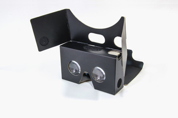 Open cardboard glasses in black