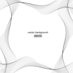 Cornice astratta di linee ondulate © LALArte