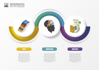 Infographic concept. Modern design template. Vector