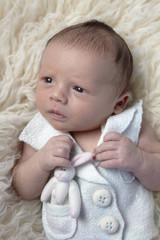 baby with bunny