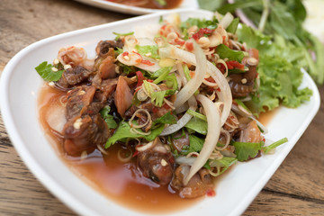 Scallops Thai Spicy Salad spicy delicious : 