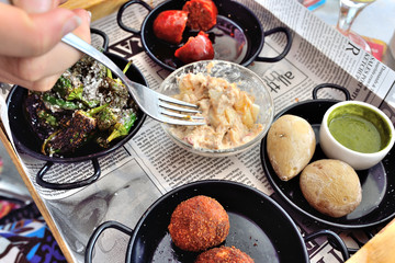 des tapas en terrasse