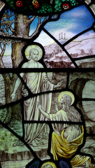 Easter: Mary Magdalene before the risen Jesus Christ