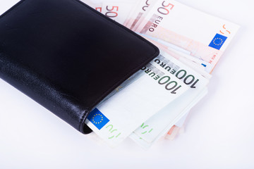 Wallet full of euro