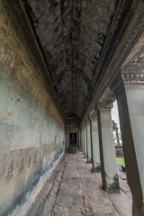 Obraz premium Korytarz Angkor Wat