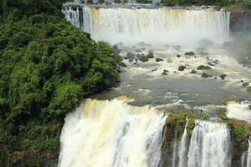 Obraz premium Le Cascate di Iguazu, versante brasiliano