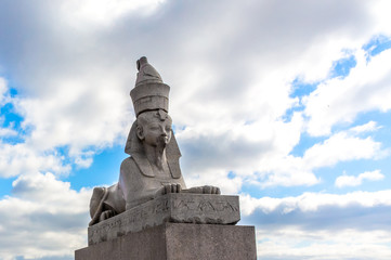 Ancient Egyptian sphinx in St. Petersburg