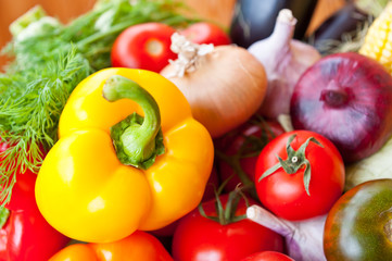 Fresh vegetables, close up
