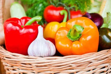Fresh vegetables, close up
