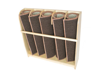 wooden furniture - isolated rack for mats
