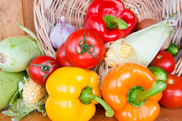 Fresh vegetables, close up