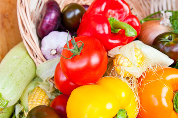 Fresh vegetables, close up