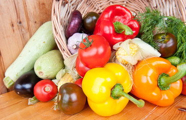 Fresh vegetables, close up