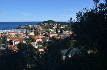 Roofs of Saint Jean Cap Ferrat village, France