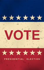 Vote. Election day. Poster. Vector illustration