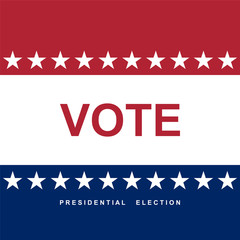 Vote. Election day. Vector background