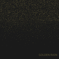 Golden rain background