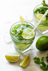 Summer drink mojito