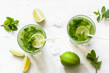 Summer drink mojito