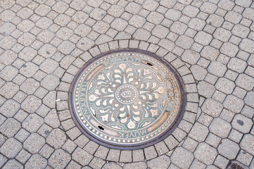 Budapest manhole lid
