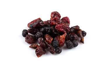 Dried cranberries, cherries and blueberries