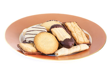 assortiment de biscuits sur assiette