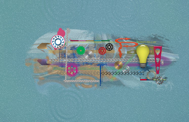 soggetto artistico astratto © ginettigino