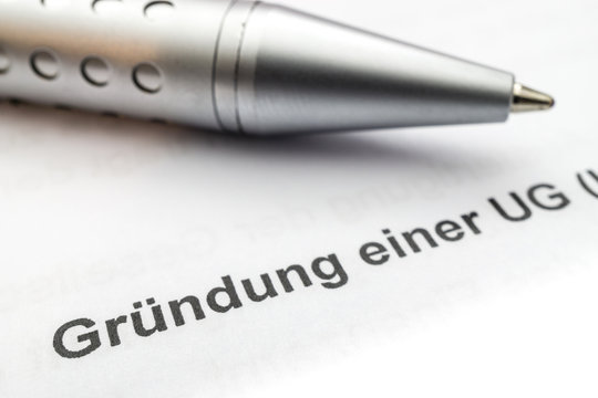 UG (haftungsbeschr&auml;nkt) gr&uuml;nden